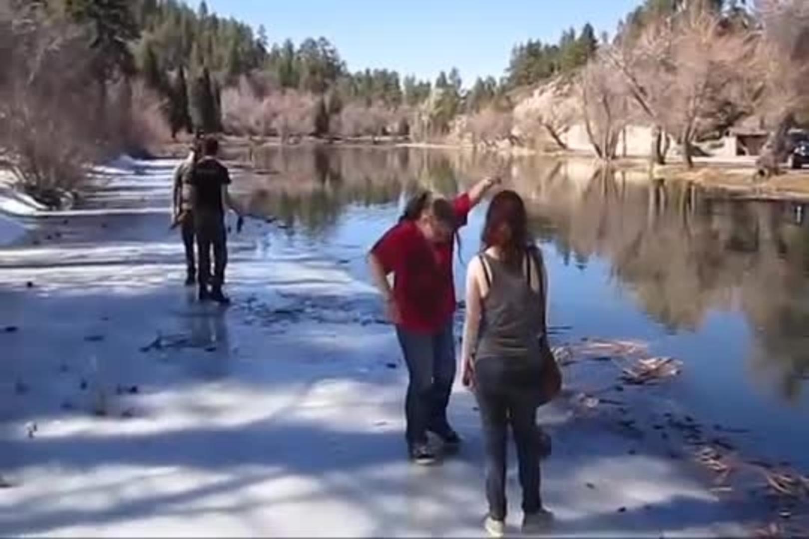 Girl Falls through Ice Jukin Licensing