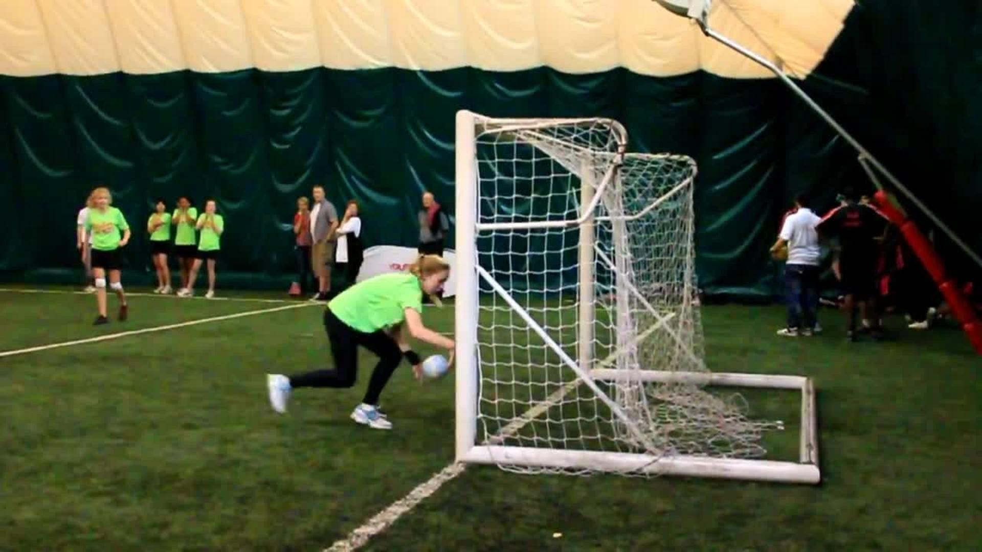 Handball Goalie Scores on Herself Jukin Media Inc