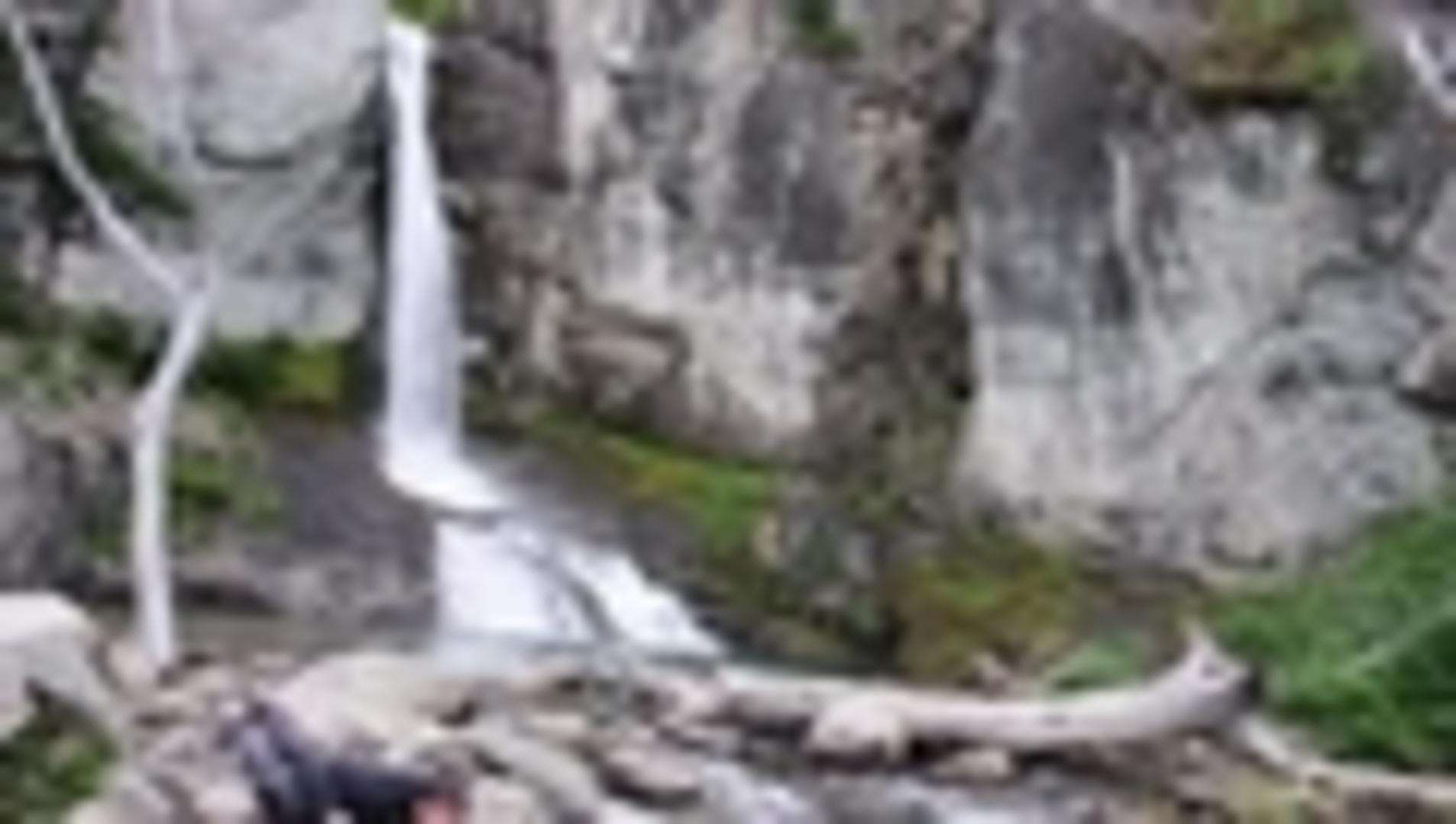 Creek Crossing Rock Slip Fail Caught On Camera | Jukin Media Inc