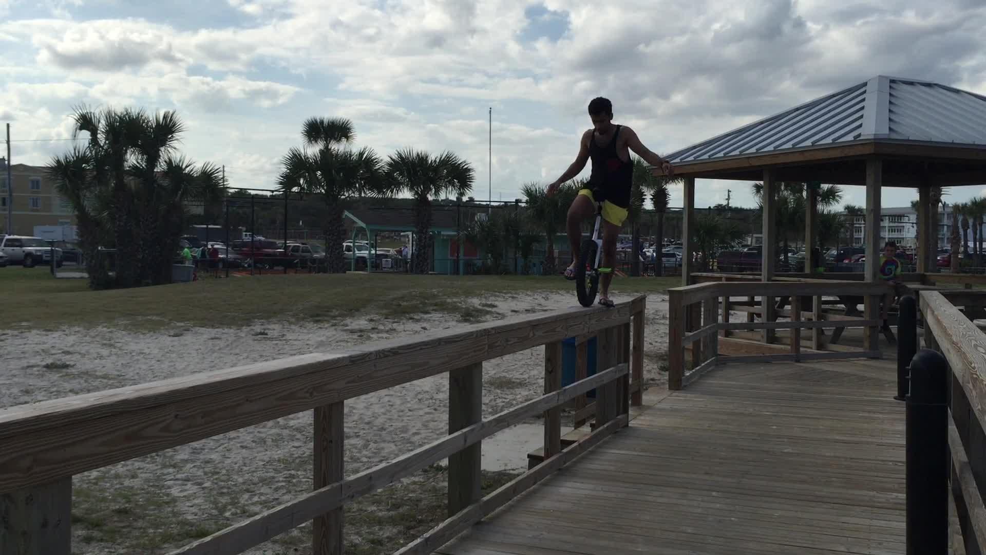 Unicyclist Falls After Balancing Attempt Jukin Licensing