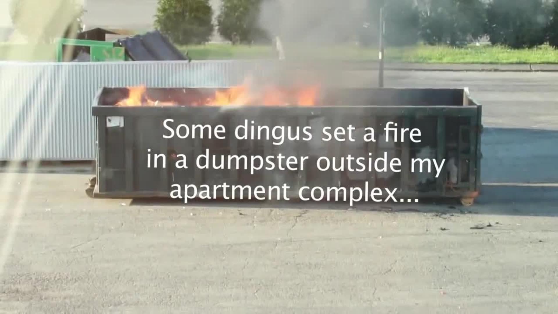 Guy Fails at Spinning with Fire Extinguisher Jukin Media Inc