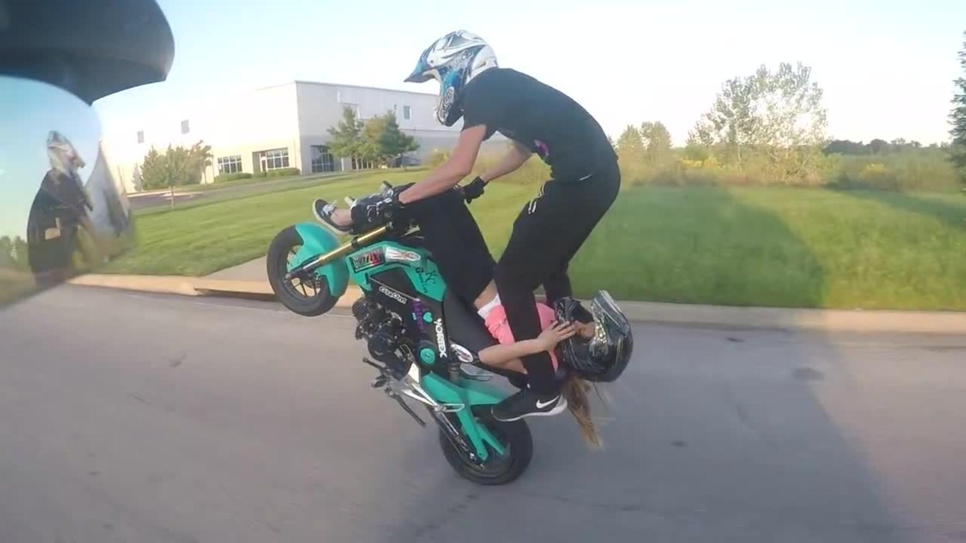 Reverse Piggyback Tandem Wheelie Jukin Media Inc