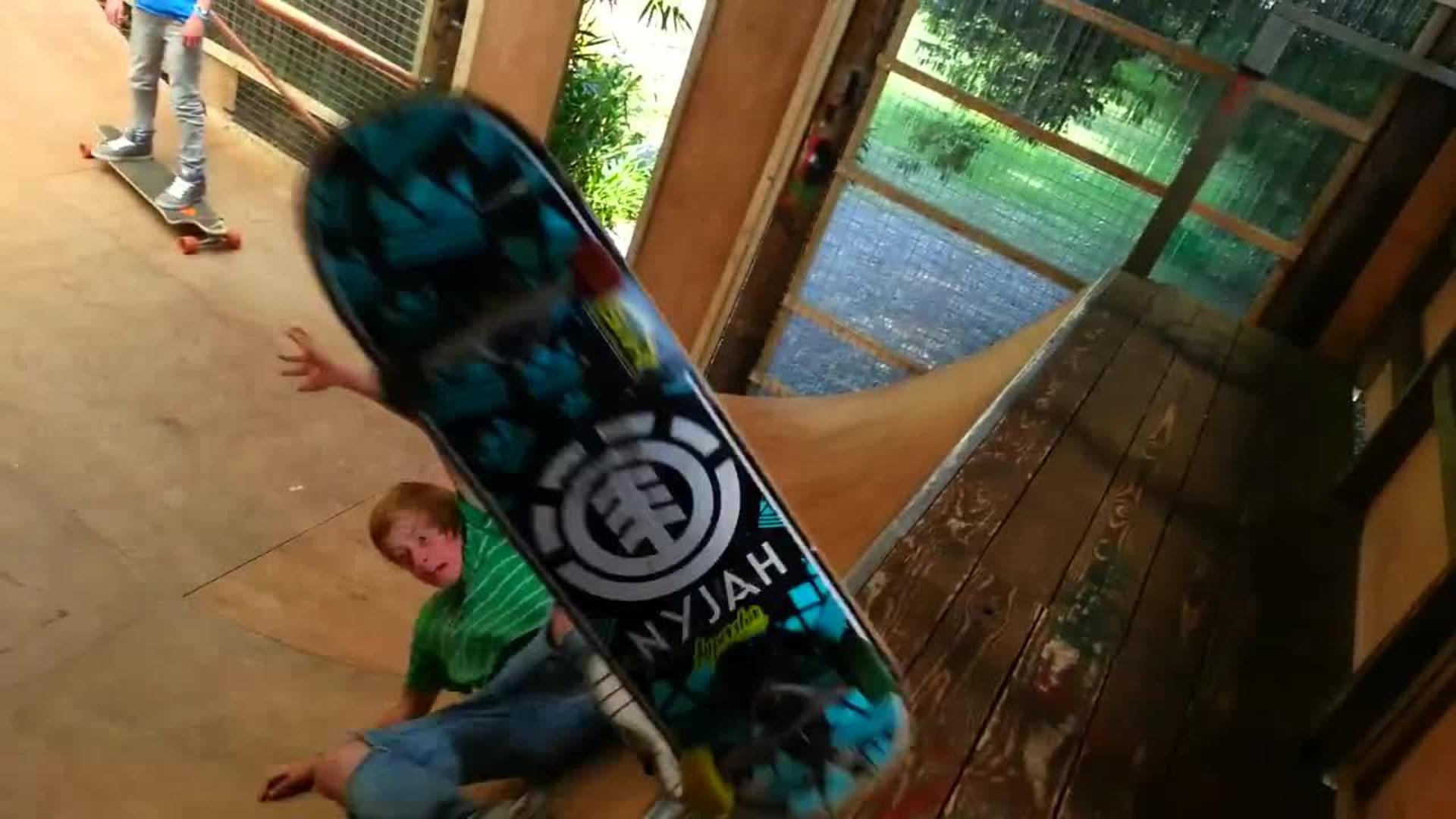 Skateboard Hits Cameraman in Face Jukin Media Inc