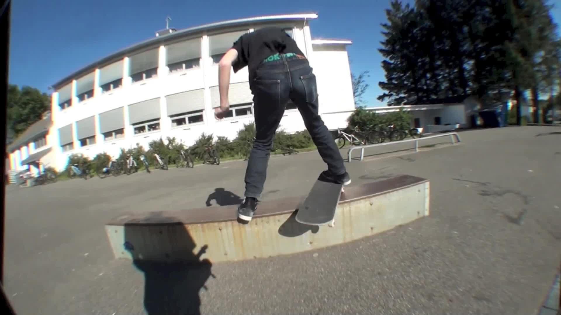 Skateboarding Park Bench Rail Slide Fail Jukin Media Inc