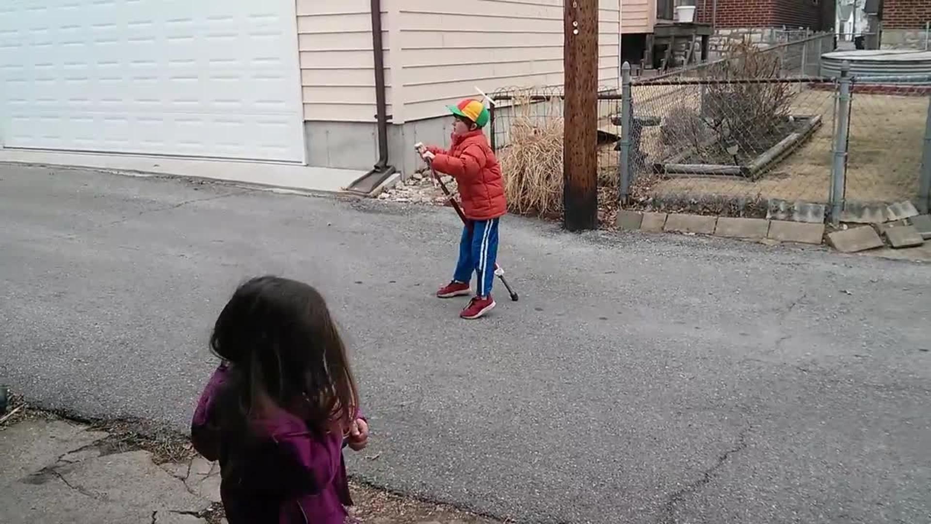 Little Boy Pogo Stick Faceplant Jukin Licensing