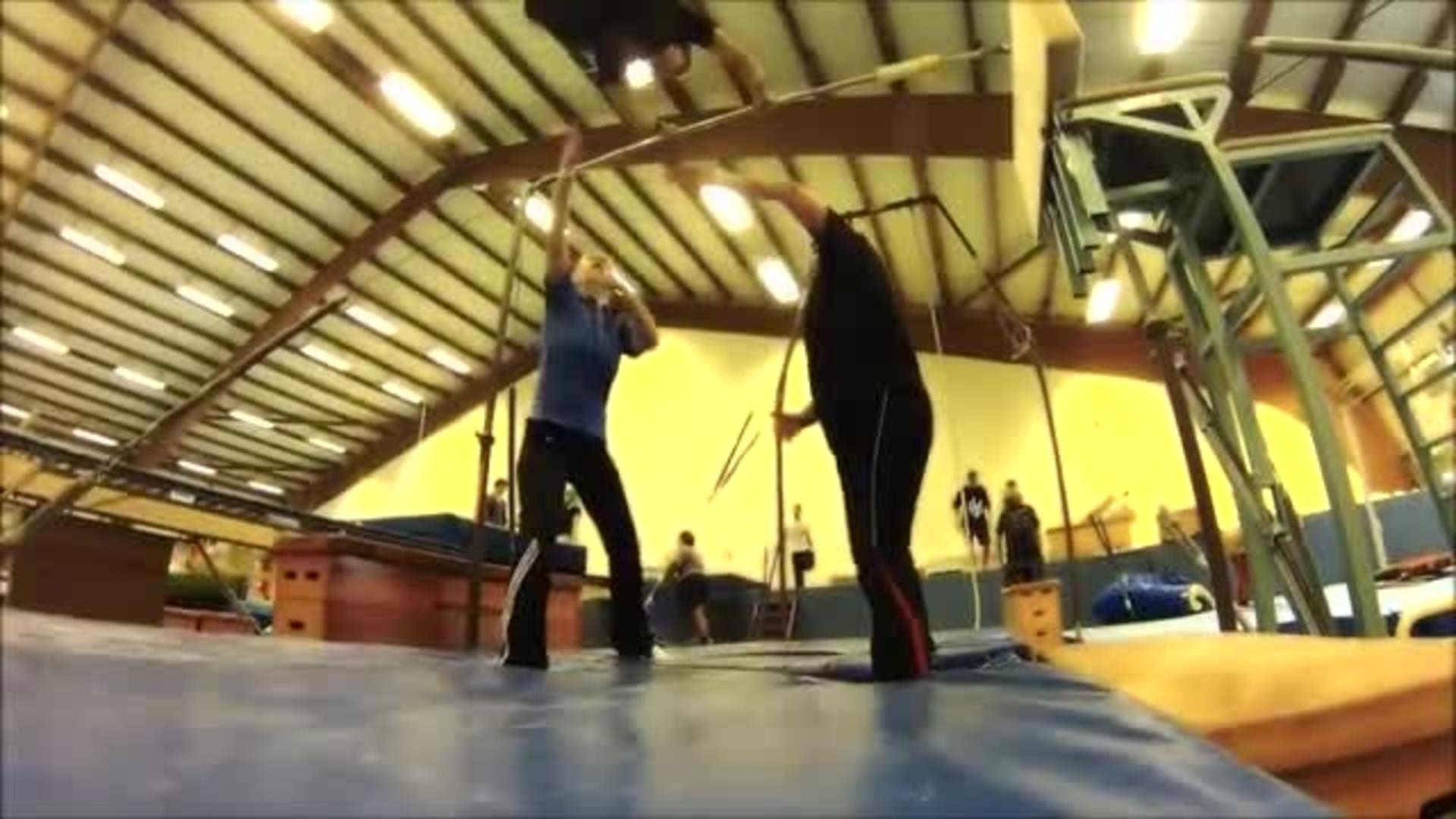 Gymnast Falls off High Bar at Competition Jukin Media Inc