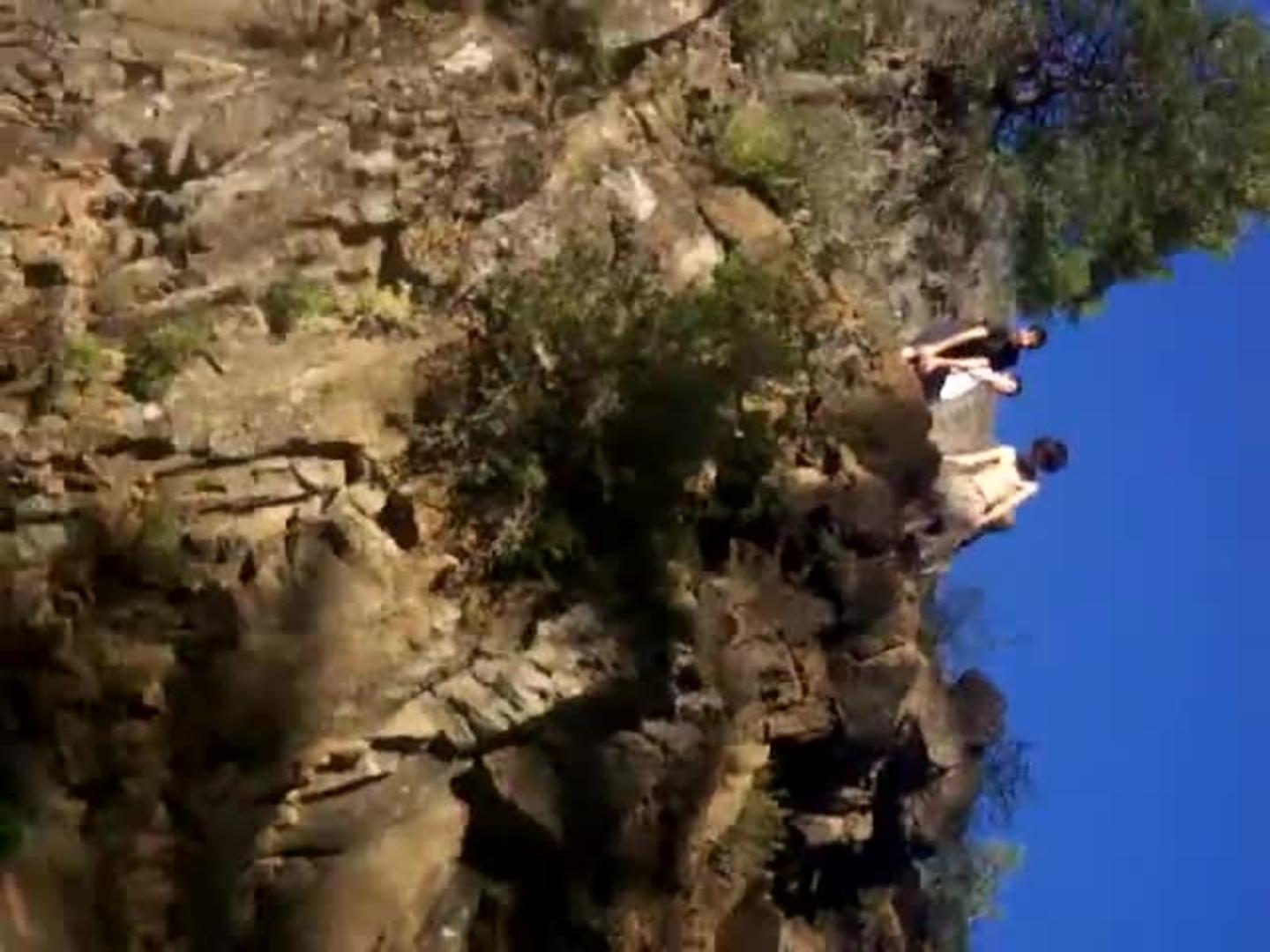 Girl Falls off 40 Foot Cliff Jukin Media Inc