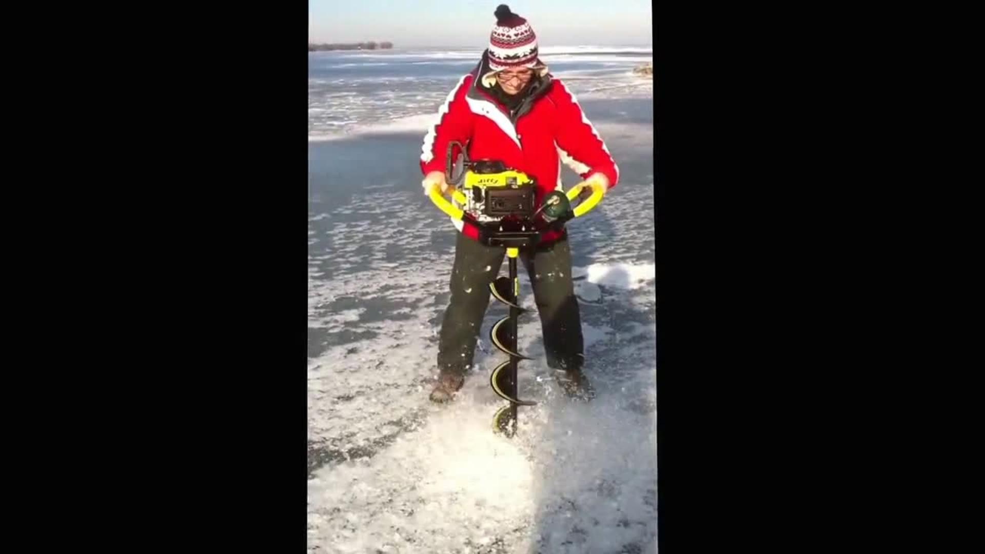 Ice Auger Drilling Fail Jukin Licensing