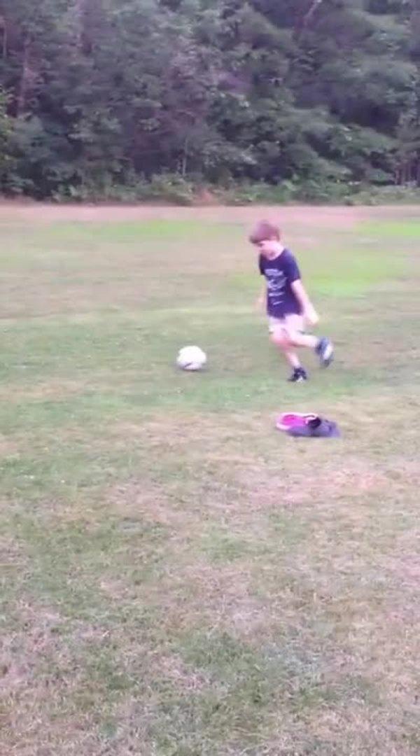 Dad Kicks Soccer Ball into Son's Face Jukin Media Inc