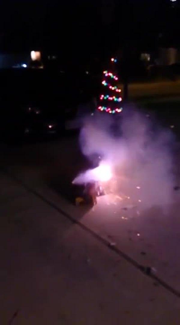 Rogue Roman Candle Flies into Garage Jukin Licensing