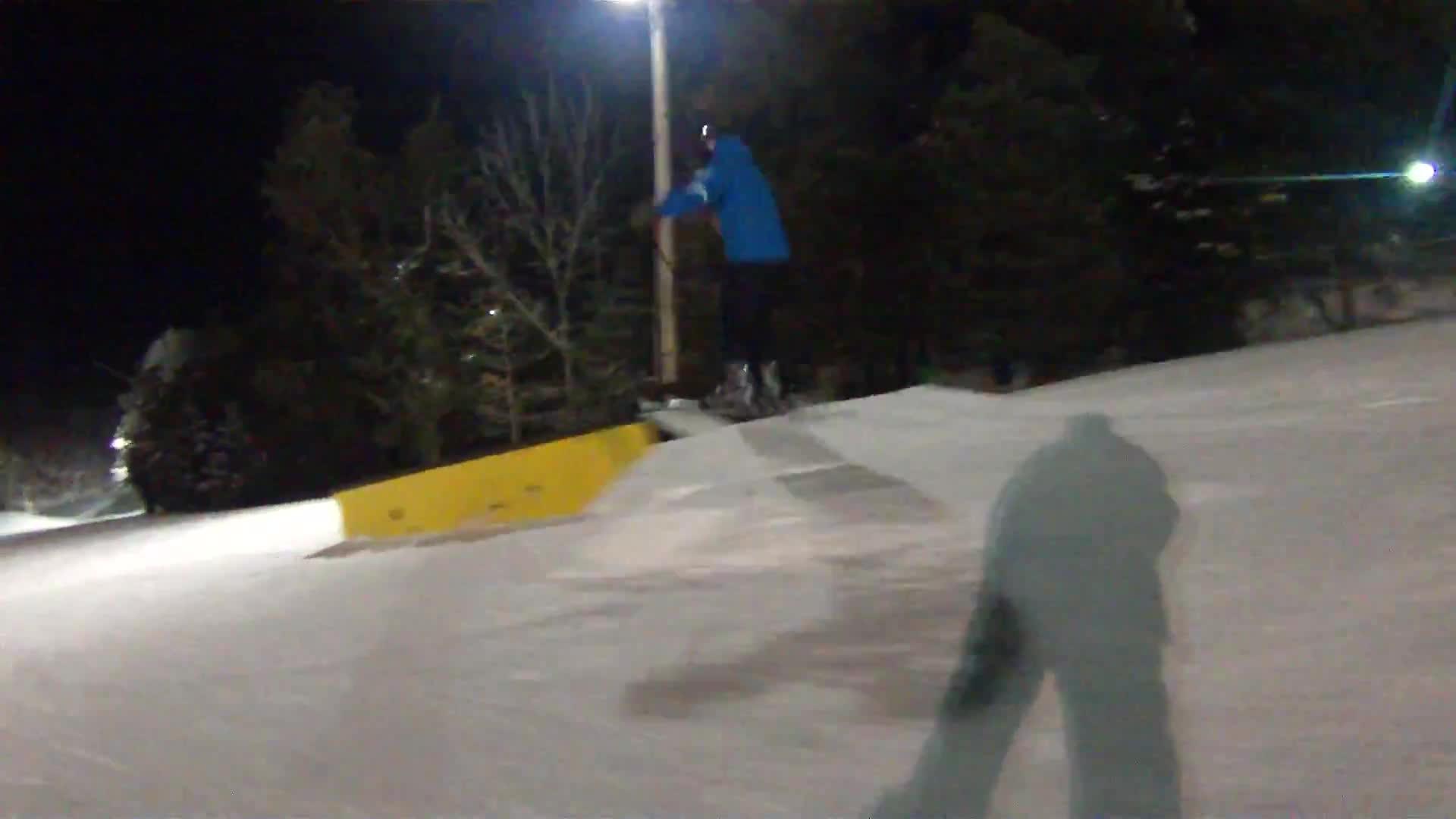 Skiing Rail Slide Loses Skis Over Box Jukin Licensing