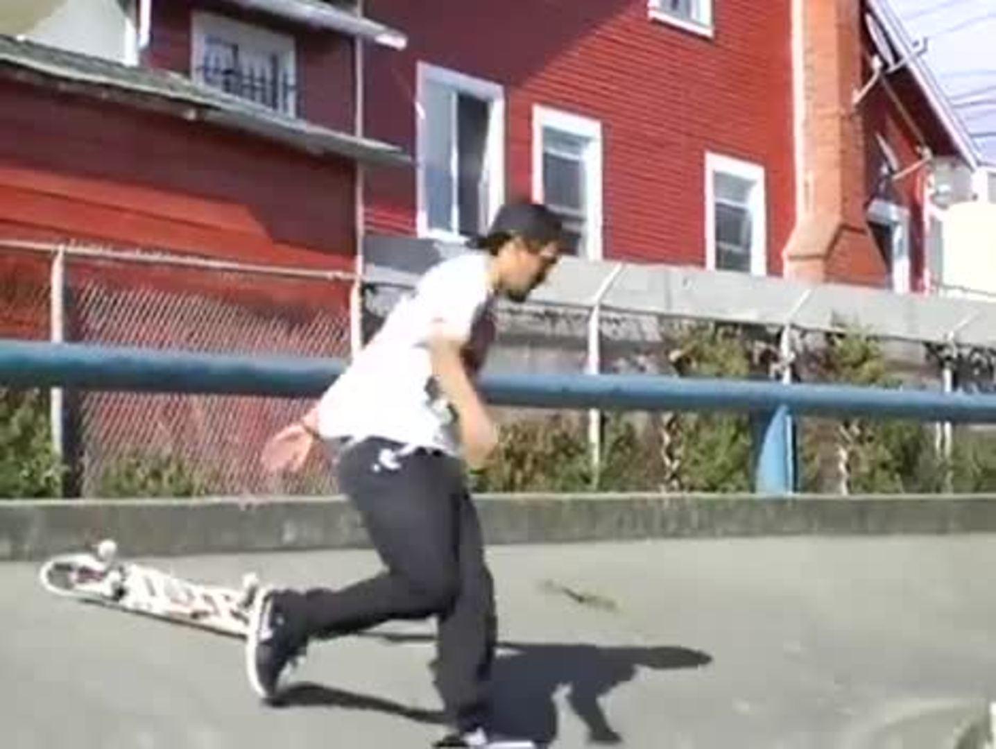 Skateboarding Crash Loses Board and Hits Cameraman Jukin Media Inc