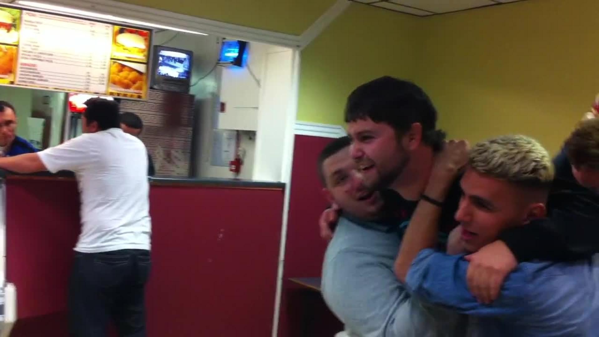 Guy Hits Punching Bag Arcade With Head Jukin Media Inc Guys Throw Friend Into Punching Bag Arcade