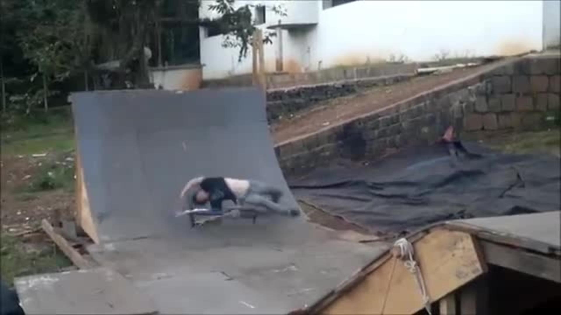 BMX Rider Attempts to Flip on Ramp | Jukin Licensing