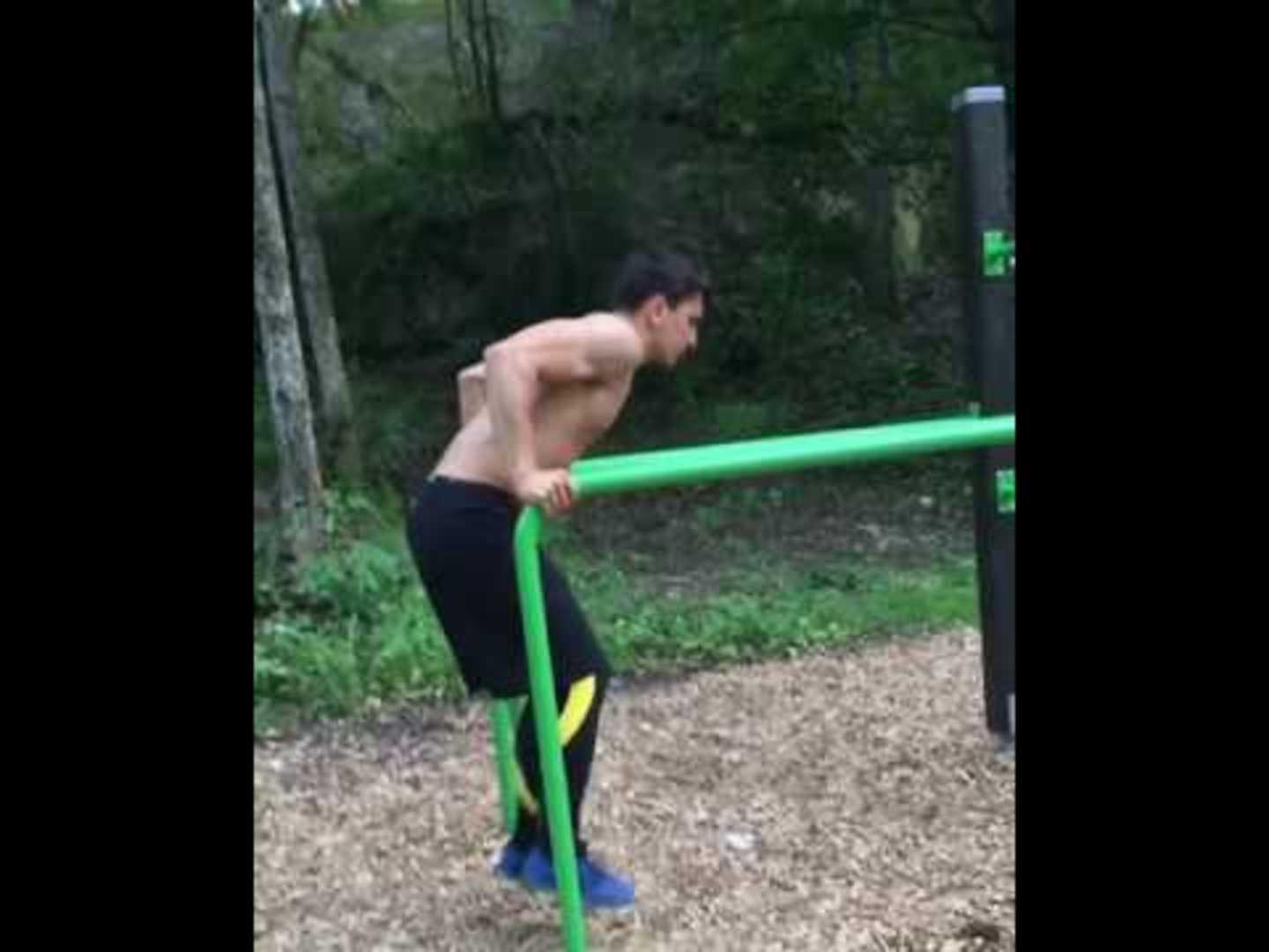 Guy Performs Parallel Bar Routine Jukin Media Inc