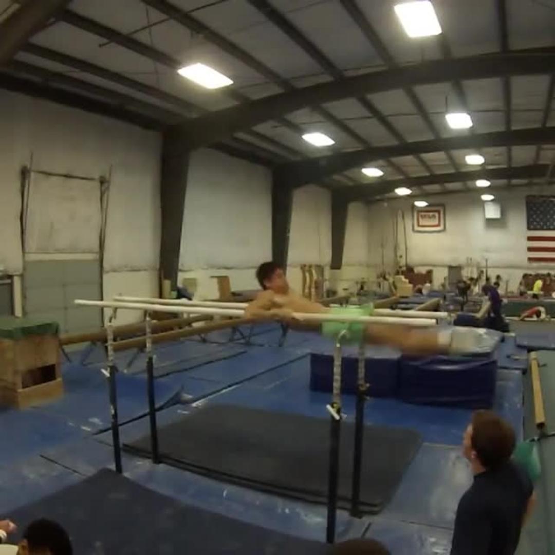 Guy Performs Parallel Bar Routine Jukin Licensing