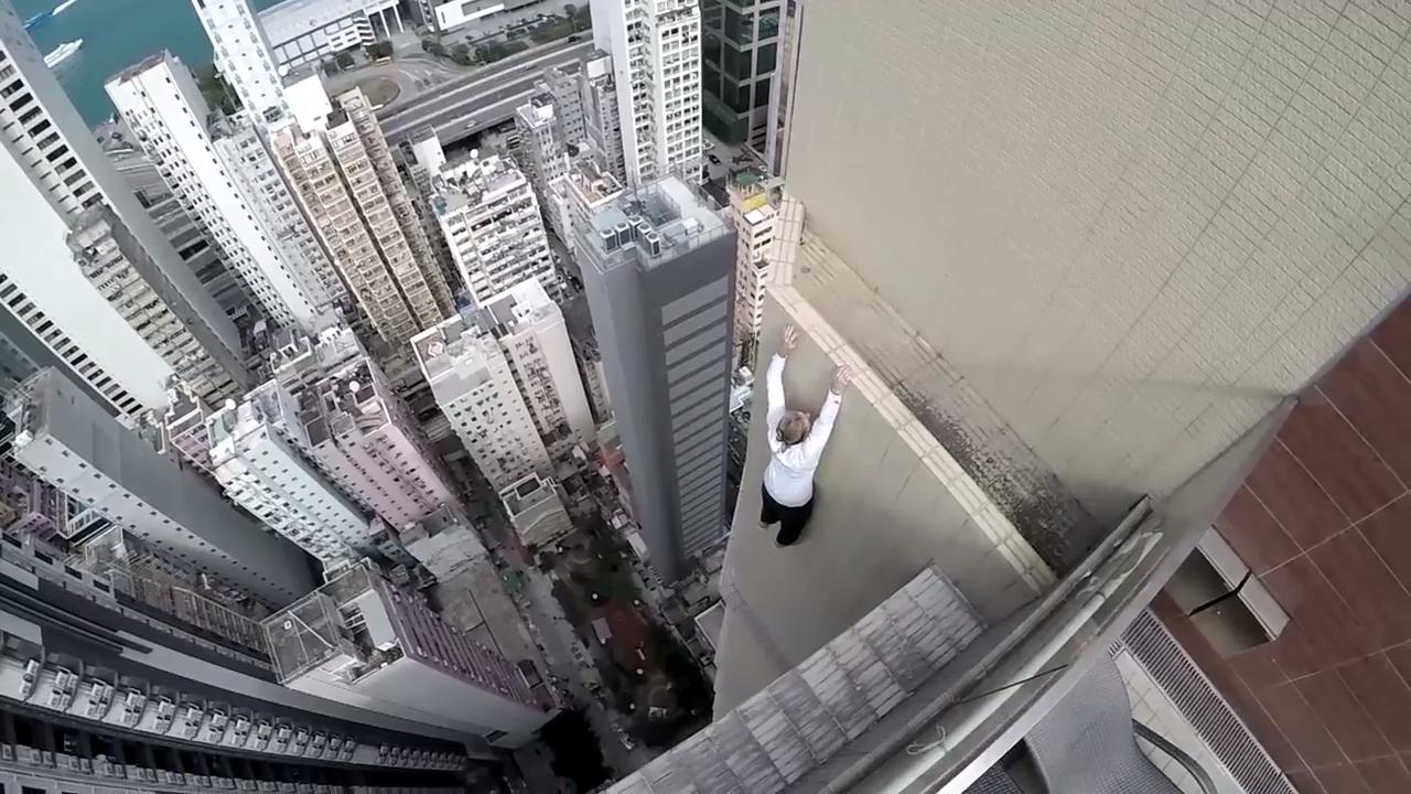 Parkour Daredevils Hang off Skyscraper Jukin Media Inc