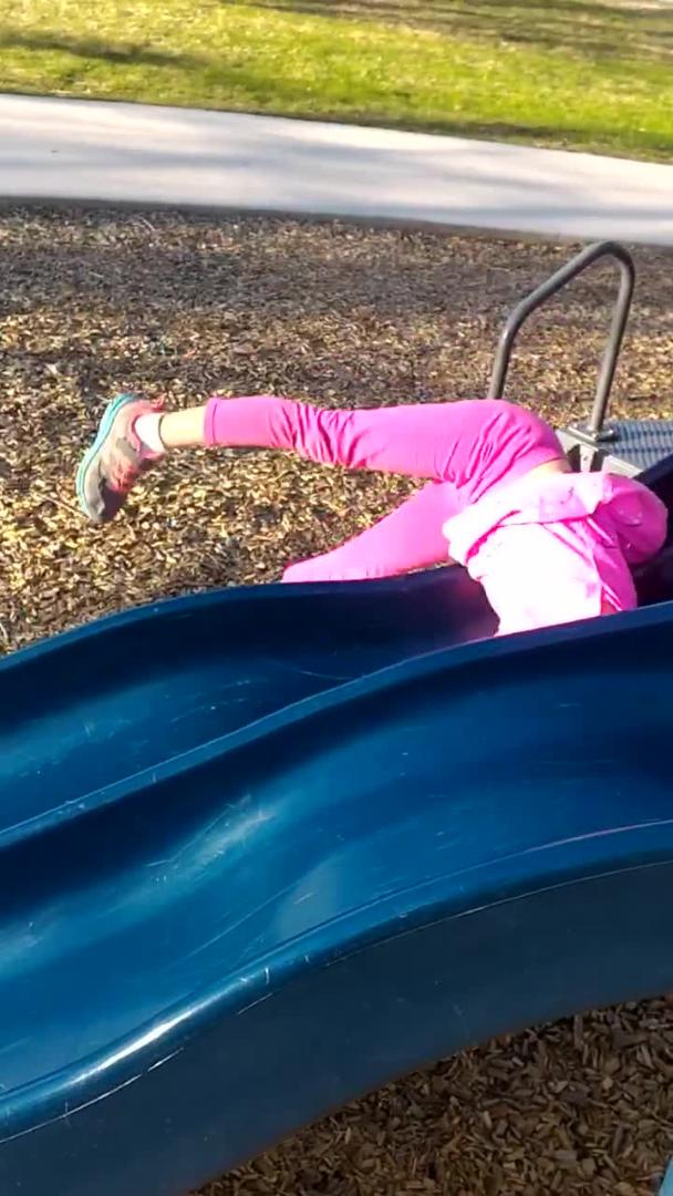 Little Girl Falls Off Slide Jukin Licensing