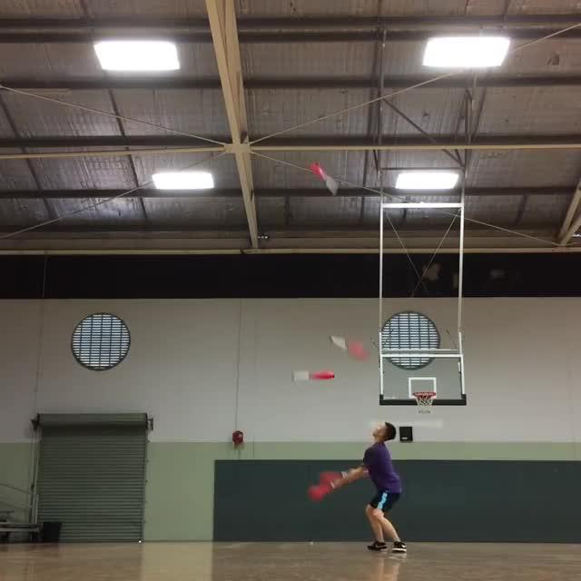 Guy Spins while Juggling Jukin Licensing