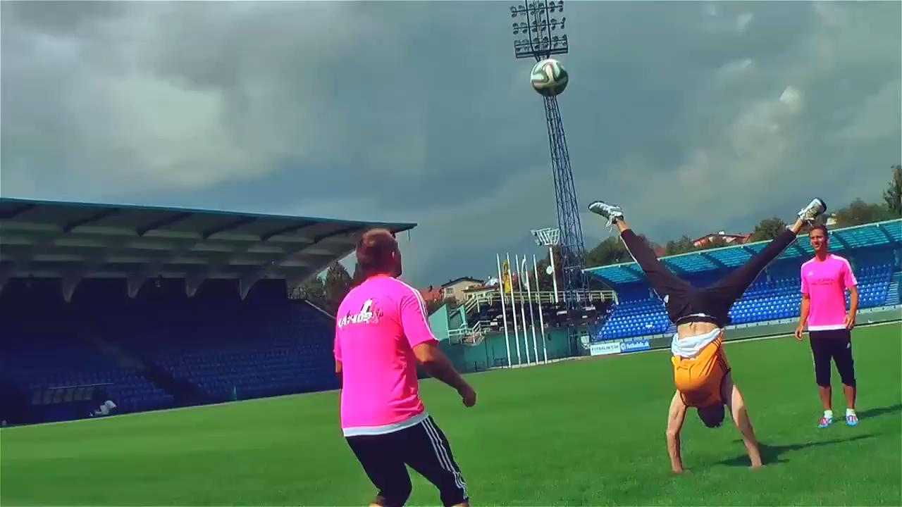 Crew Shows Off Awesome Soccer Ball Tricks