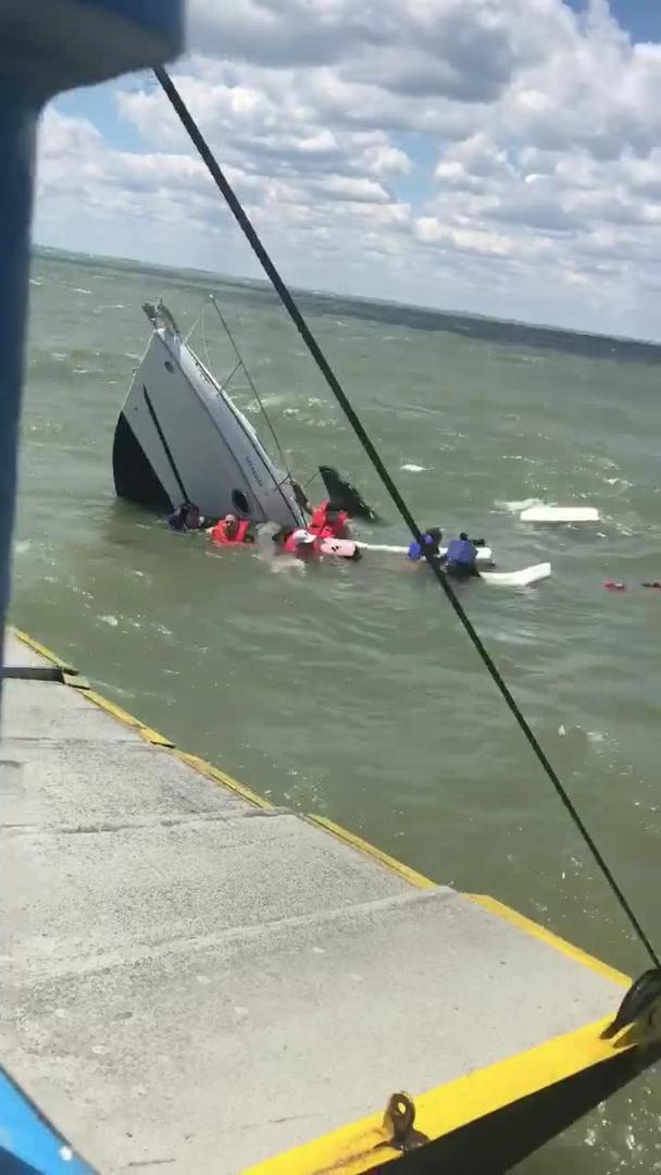 Boat Capsizes on Lake Erie Jukin Media Inc