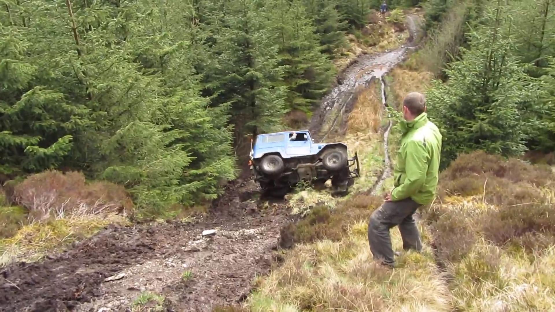 Jeep Rolls Down Steep Slope Jukin Media Inc
