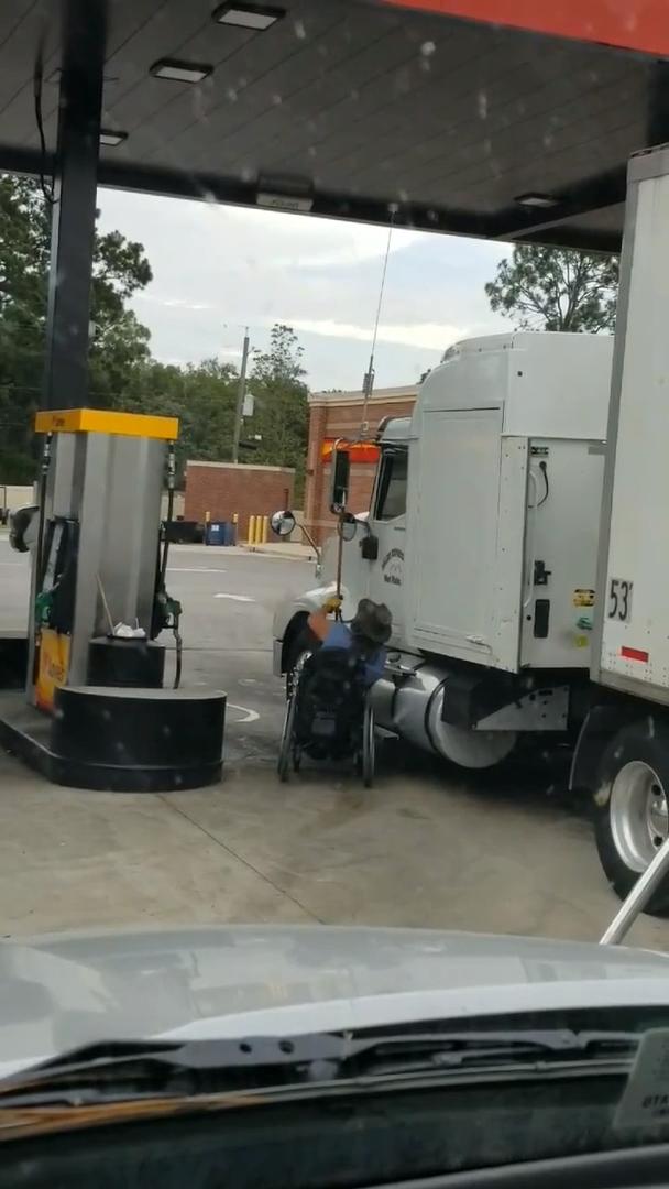 Truck Driver in Wheelchair Enters Semi Via Chair Lift Jukin Media Inc