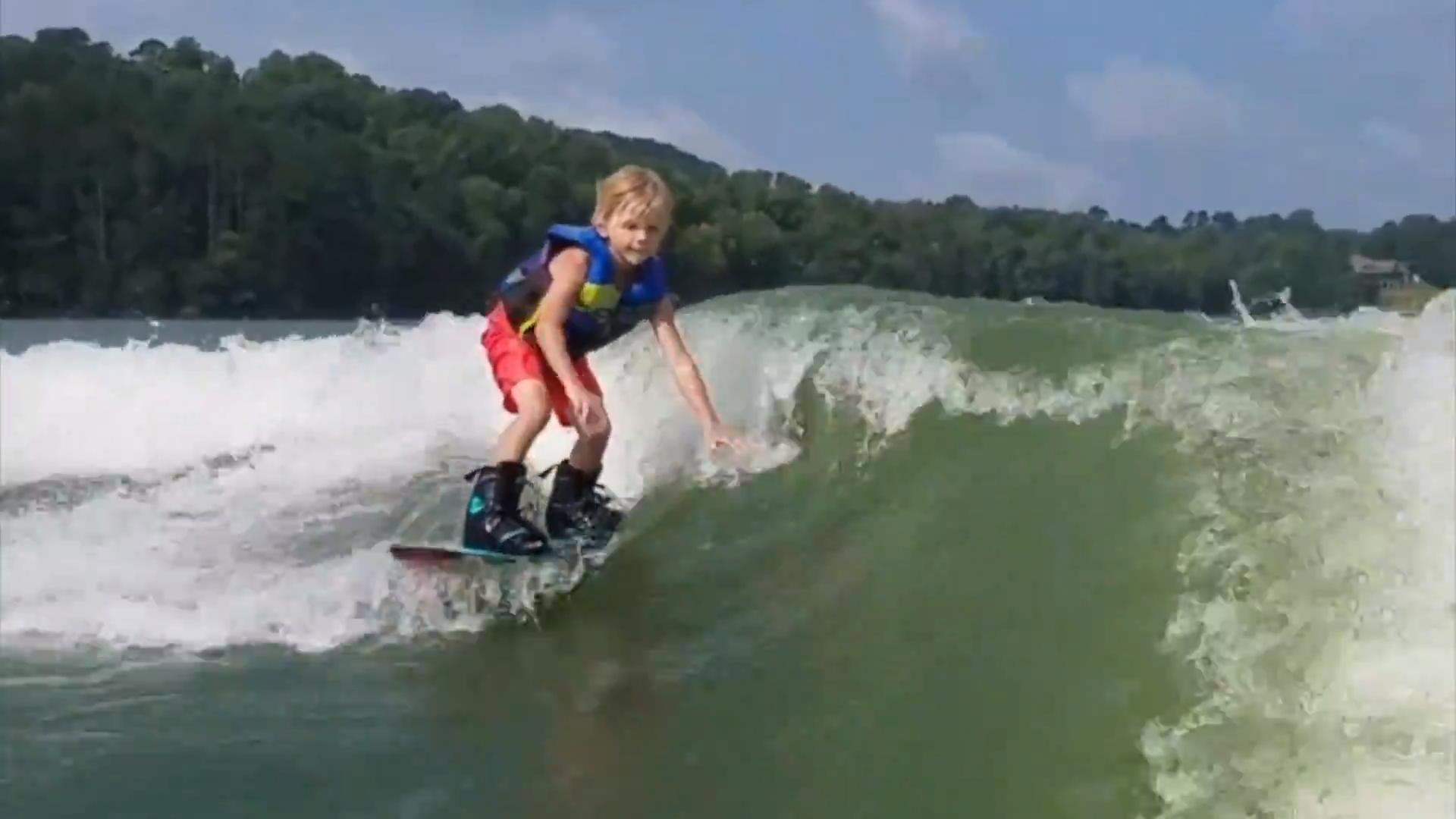 Wakeboarding Kid Shows off Tricks Jukin Media Inc