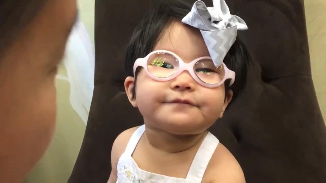 black baby glasses