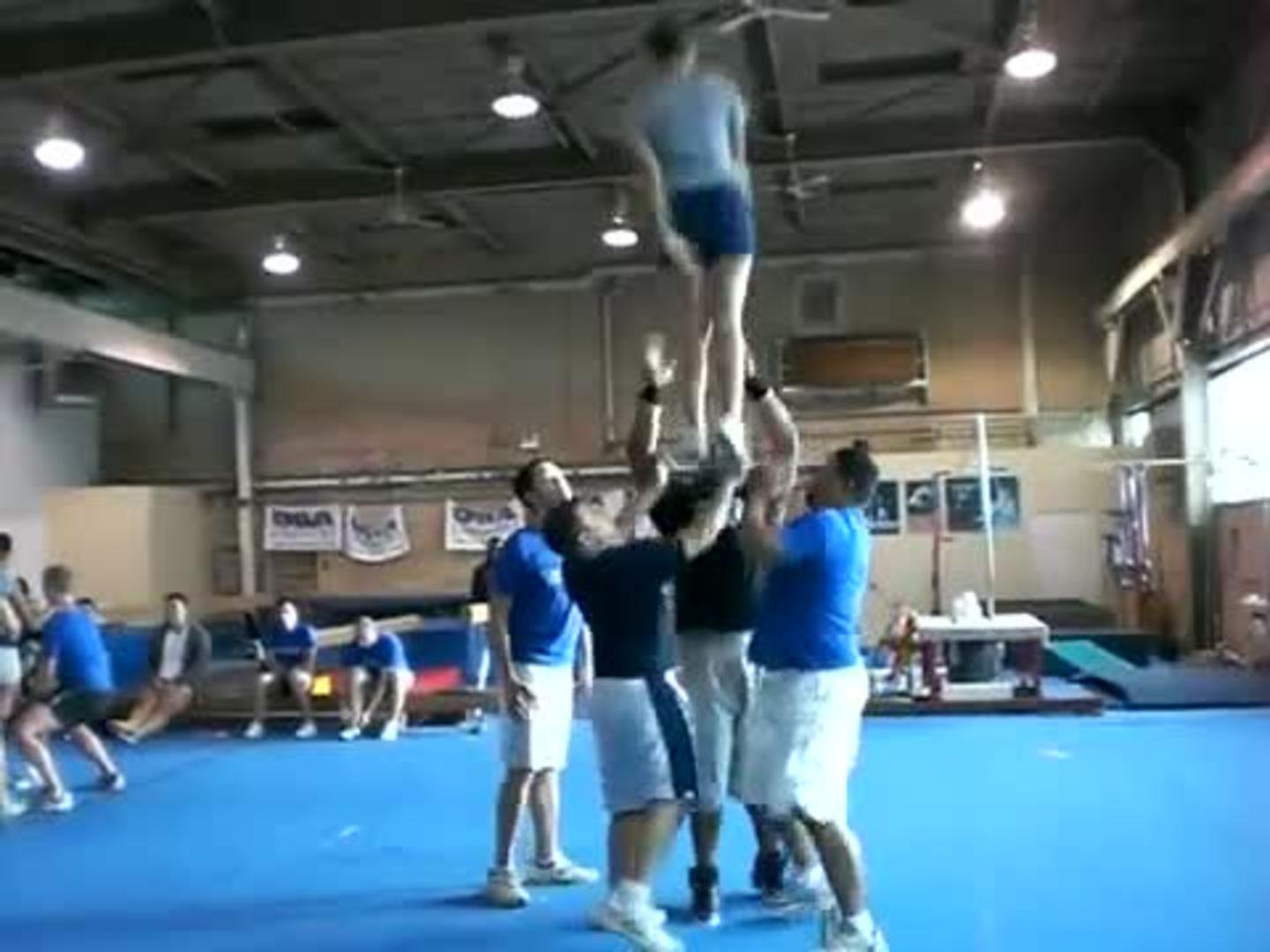 Cheerleader Breaks Spotter's Nose During Practice Jukin Licensing