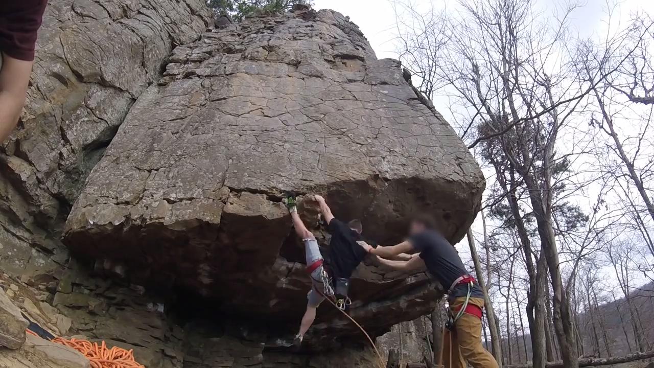 Guy Falls While Climbing Up Rock Wall Jukin Media Inc