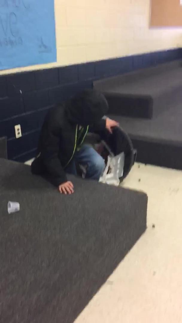 Guy Falls Over While Jumping in Trash Bin Jukin Media Inc