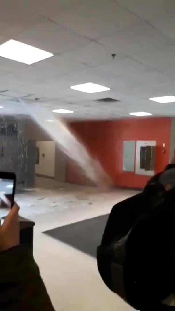 Water Pipe Bursts in Ceiling at College Jukin Licensing