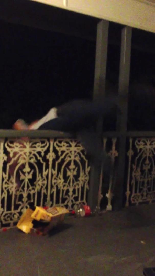 Dancing Drunk Guys Fall off Balcony Jukin Licensing