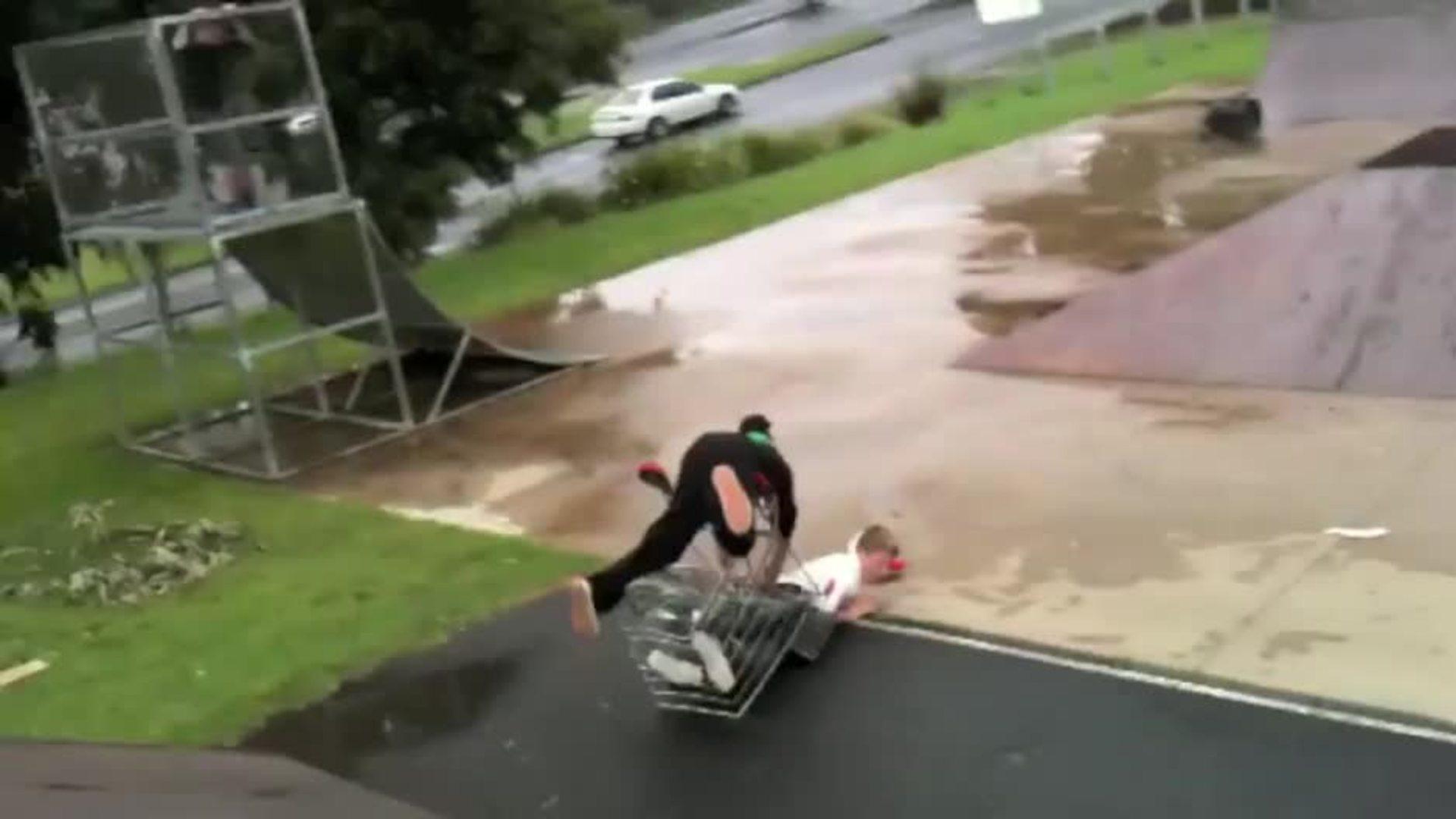 Shopping Cart Indoor Ramp Fail Jukin Media Inc