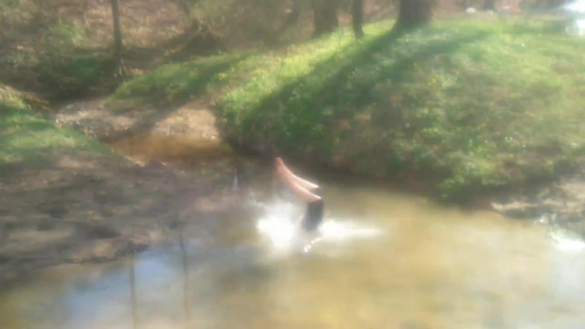 Guy Dives Head First into Shallow Water Jukin Licensing