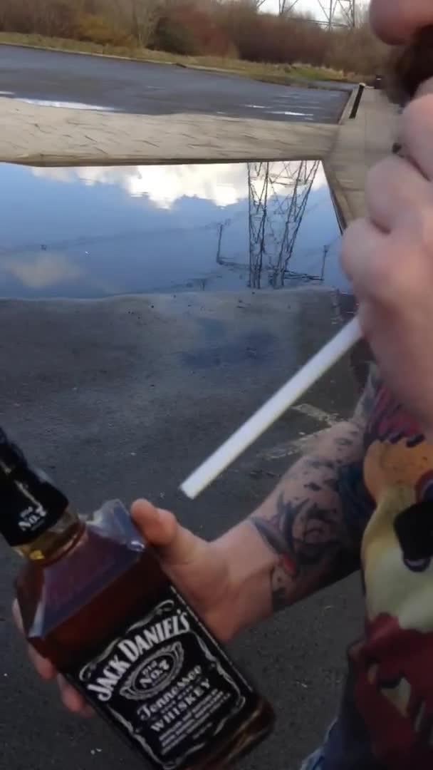 Drinking Whole Bottle of Jack Daniel's Jukin Licensing