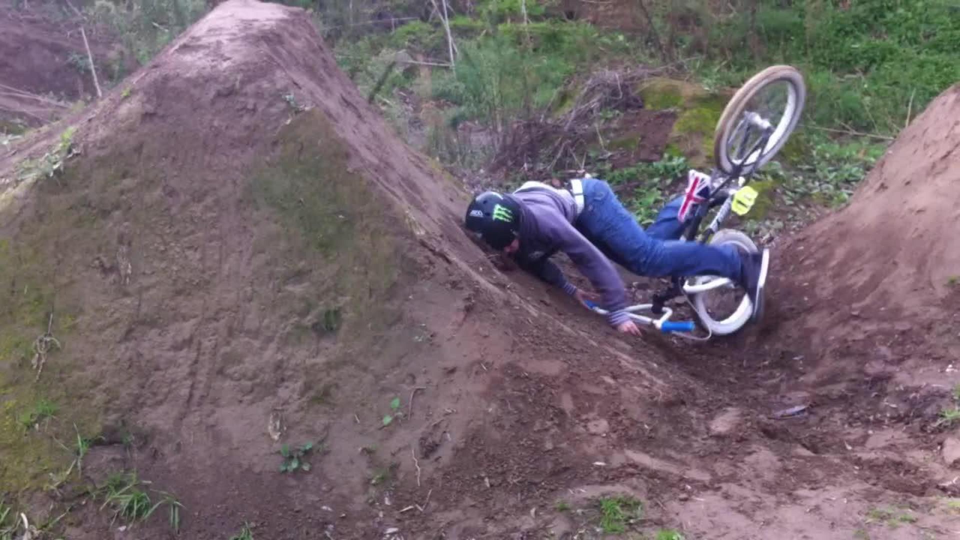 BMX Rider Crashes at Foot of Ramp Jukin Media Inc