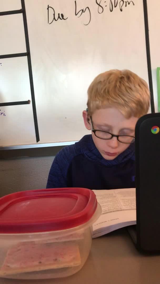 Kid Struggling to Stay Awake in Class Hits Head on Table Jukin Licensing