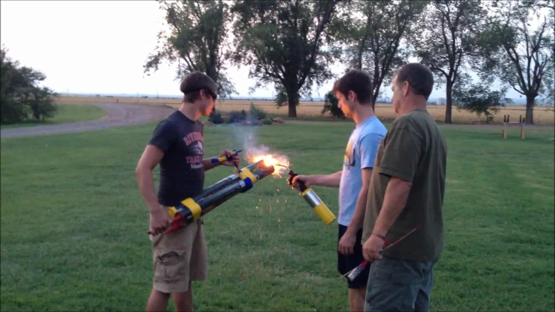 Harry Potter Duel with Roman Candles Jukin Media Inc