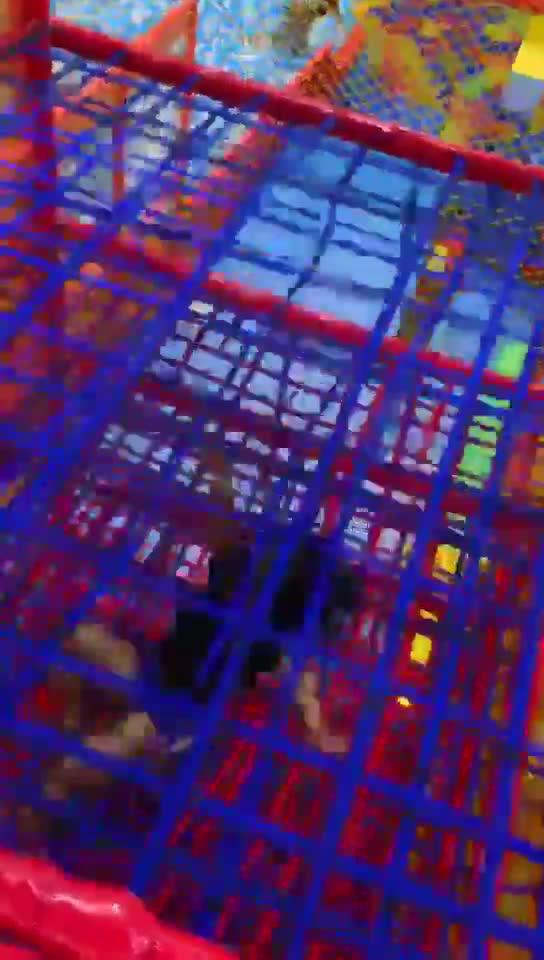 Dad Falls Through Net Trampolines on Indoor Playground Jukin Media Inc