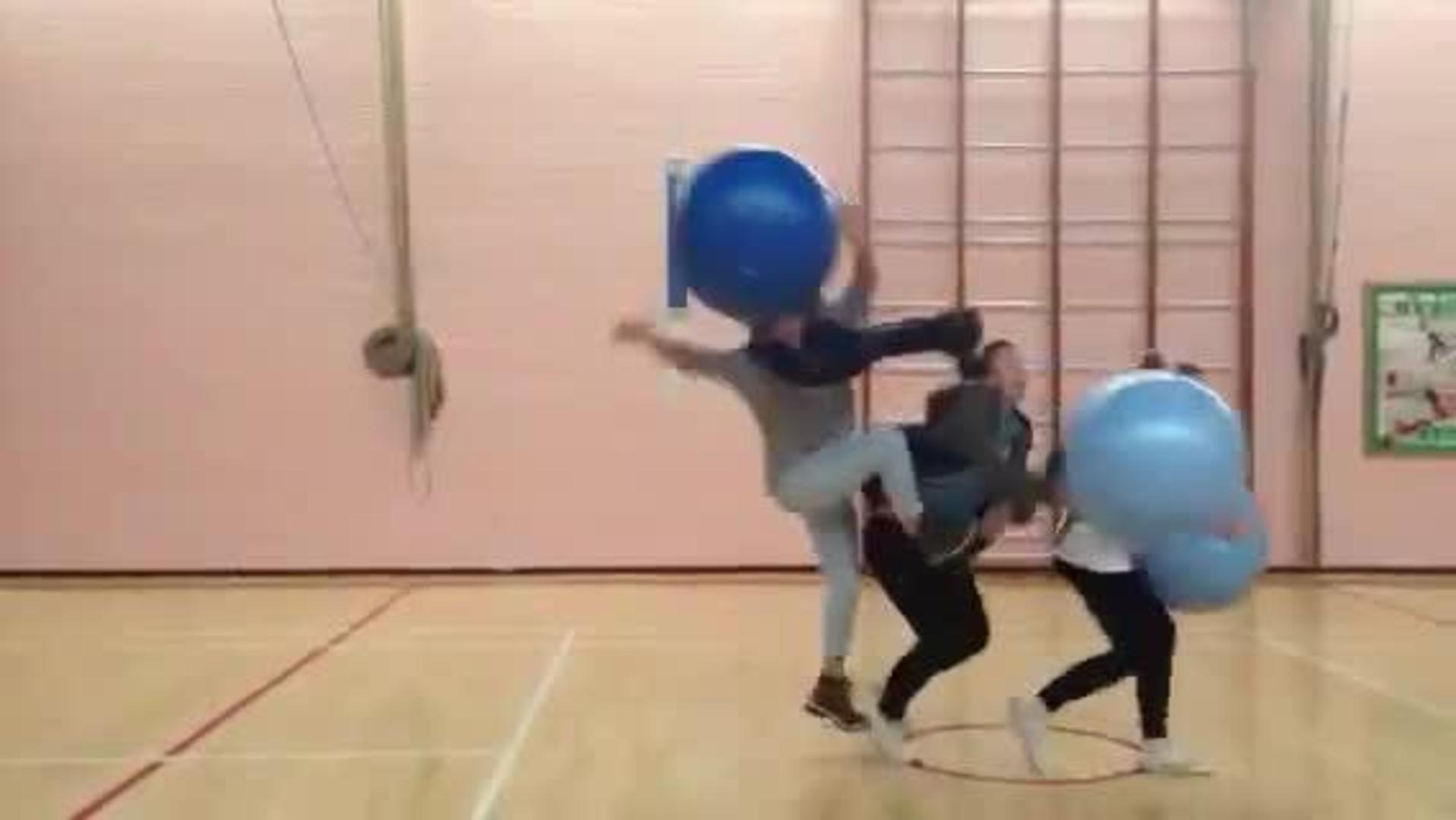 Guys Run into Each Other Holding Yoga Balls Jukin Media Inc