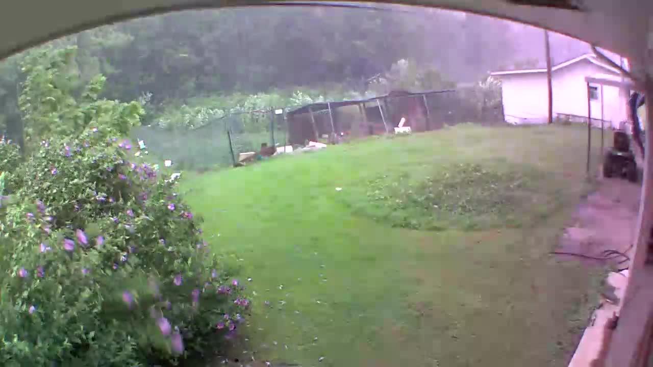 Strong Winds Blow Trampoline Away During Storm Jukin Licensing