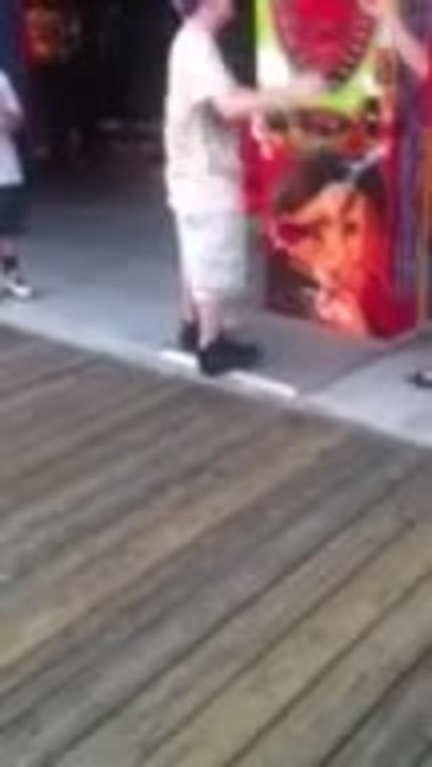 Guy Jumps to Kick Arcade Game Jukin Licensing