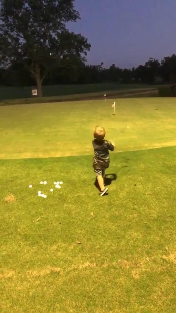 TwoYearOld Boy Expertly Plays Golf Jukin Licensing