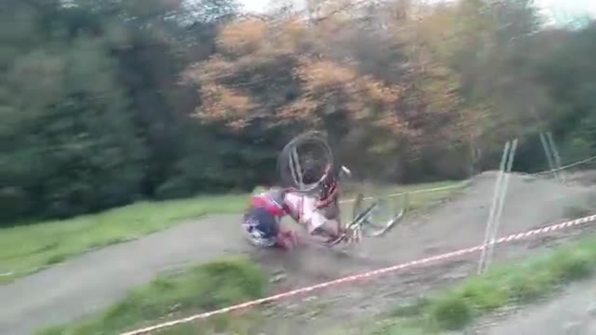Mountain Bike Rider Almost Clears Gap Jukin Licensing