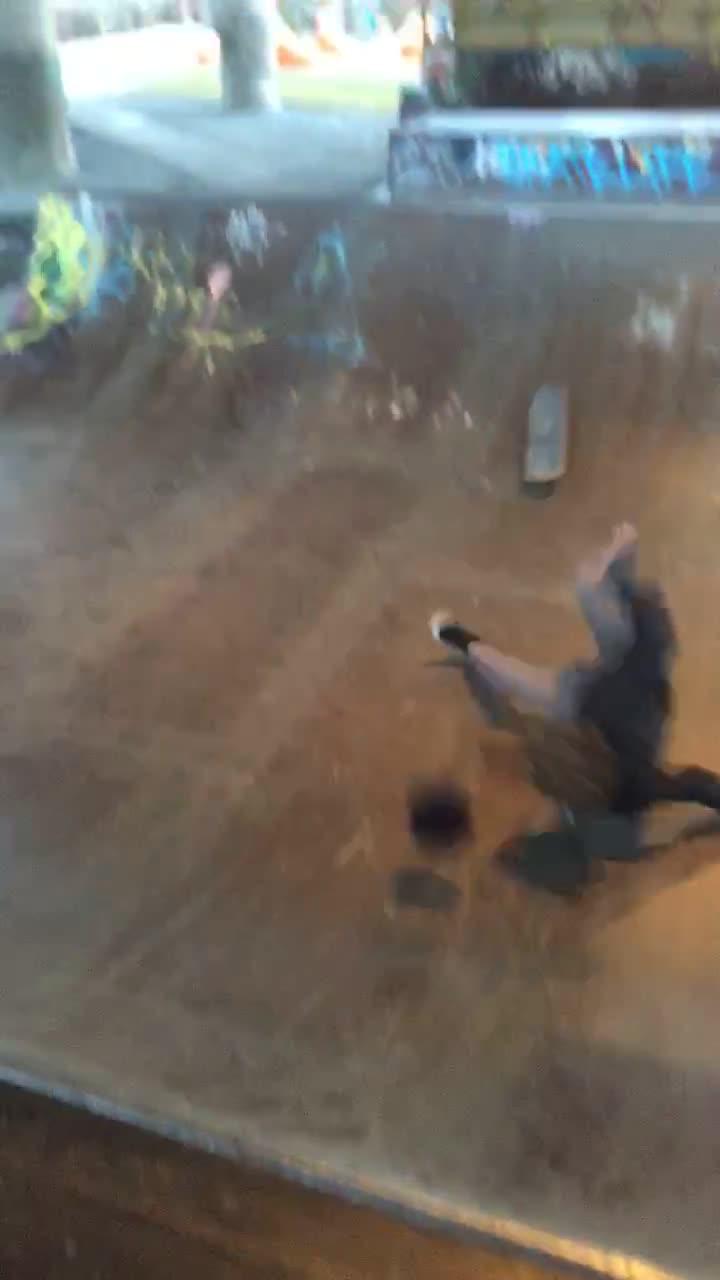 Guy Slips And Falls While Skateboarding On UShaped Ramp Jukin Licensing