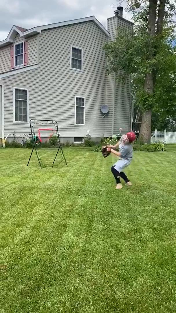 Kid Hits Himself In The Face With Baseball While Playing Jukin Licensing