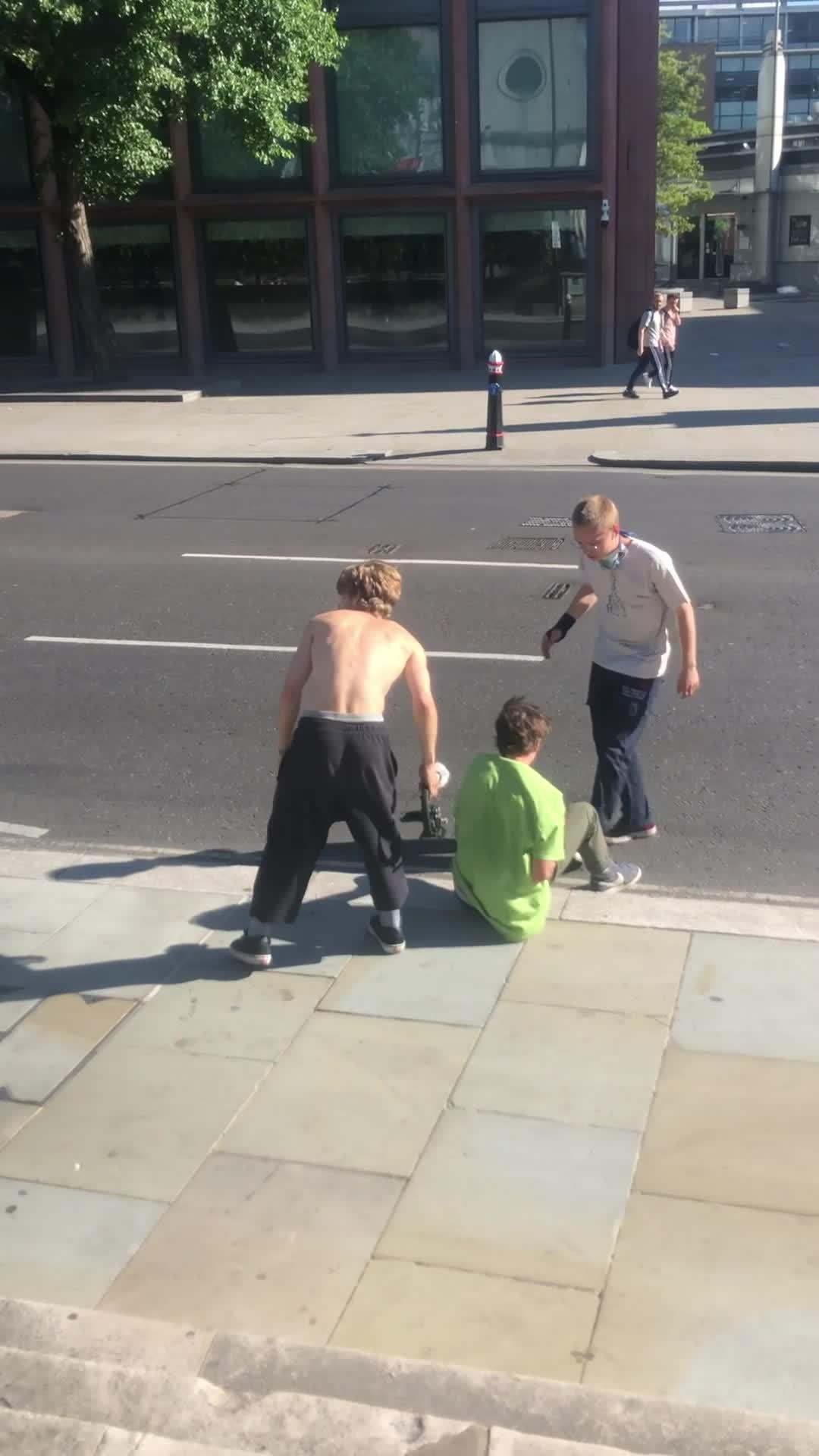 Paramedics Examine Skateboarder With Broken Arm Jukin Media Inc