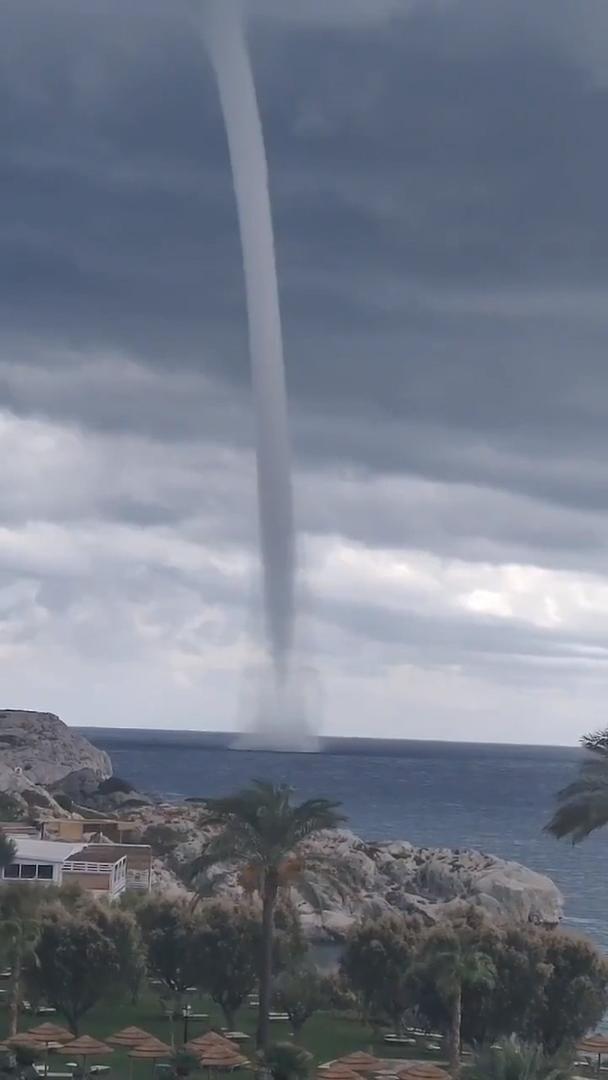 Waterspout Formed on Sea Starts Retreating Jukin Media Inc